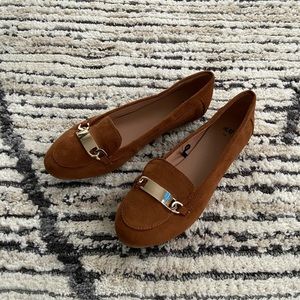 Brown flats h&m